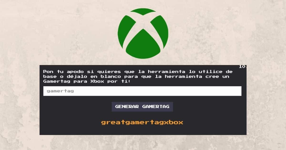 Generador de gamertag para Xbox GLHF